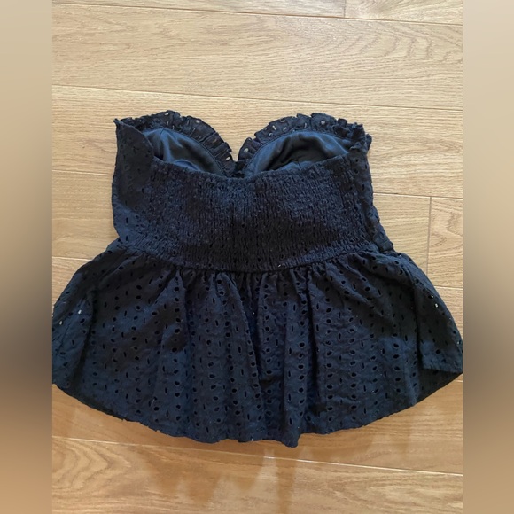 Eyelet Peplum Top - Picture 3 of 3